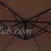 Best Choice Products 10ft Solar LED Patio Offset Umbrella w/ Easy Tilt Adjustment - Brown   